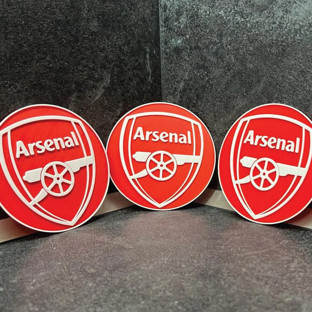 Arsenal Football Coasters (4-Pack) – Stylish, Durable, and for a Purpose!