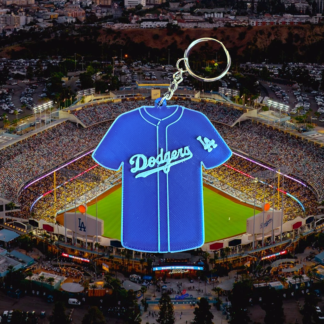Los Angeles Dodger Jersey 3D Printed Keychain
