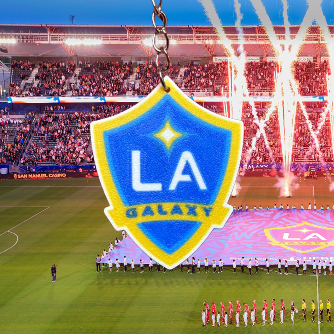 LA Galaxy FC 3D Printed Keychain