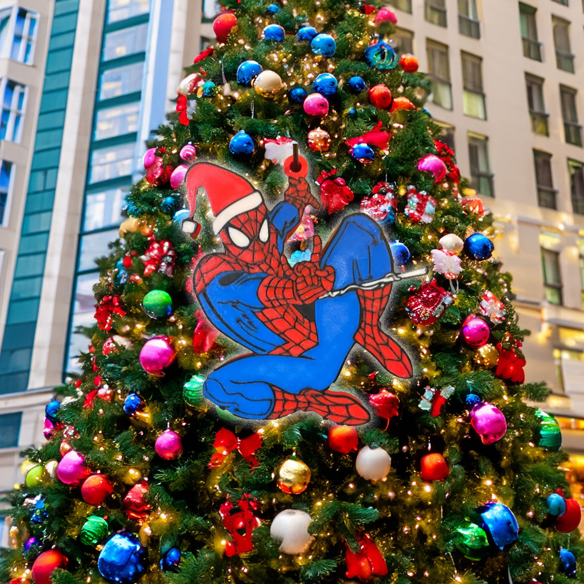 3D Printed Spider-Man Ornament – Swing into the Holiday Spirit!