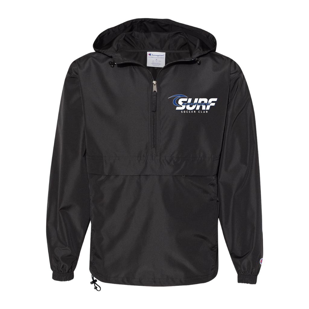 Empire Surf Soccer Club Champion Packable Quarter-Zip Hooded Jacket