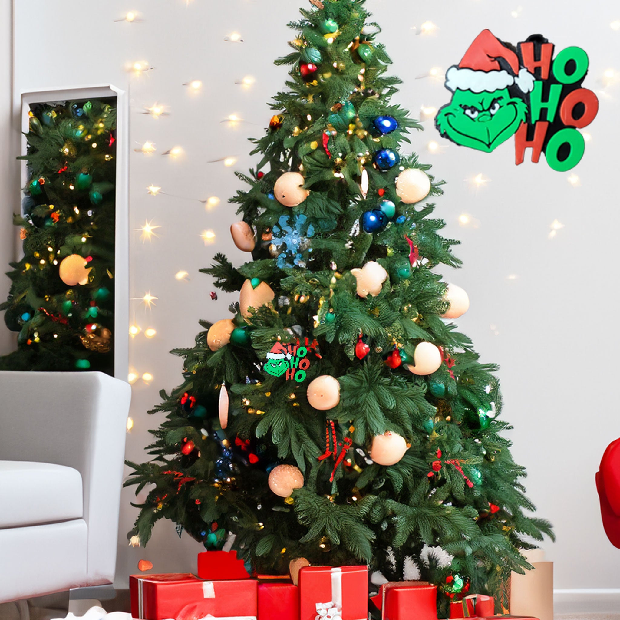 3D Printed Grinch Ornament – A Mischievous Touch for Your Christmas Tree!