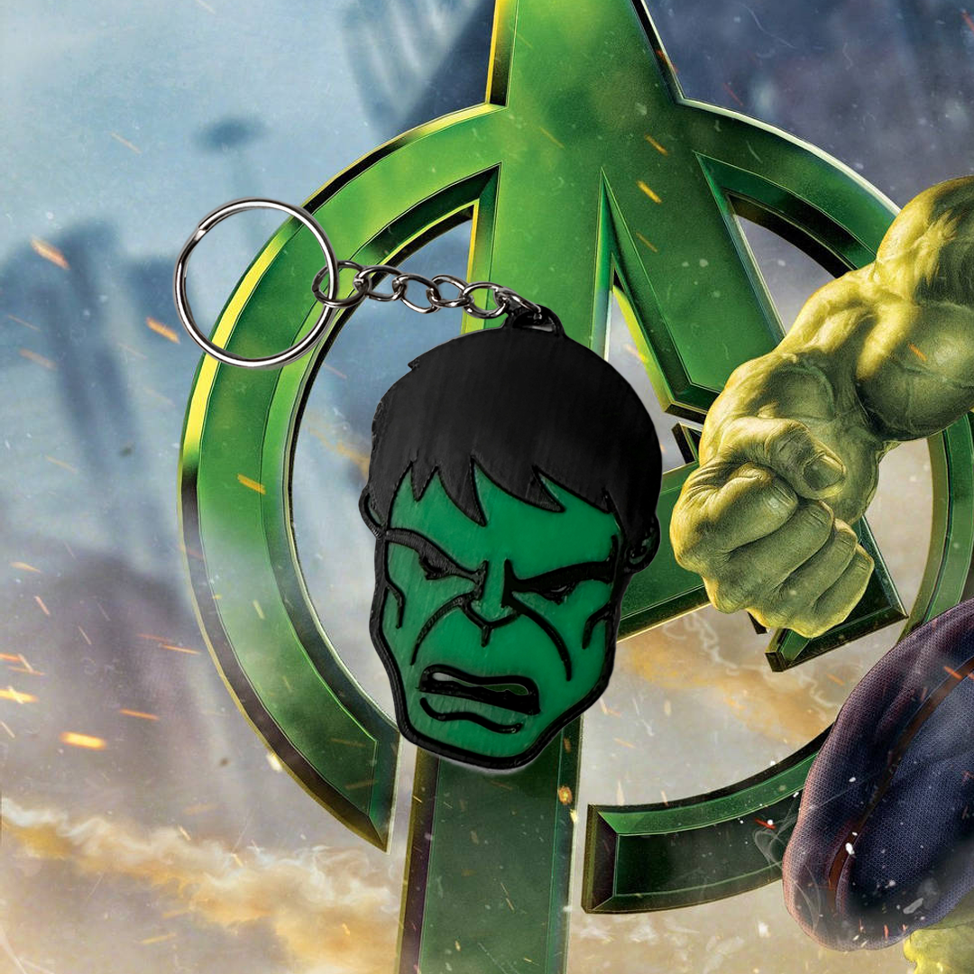 Hulk 3D Printed Keychain