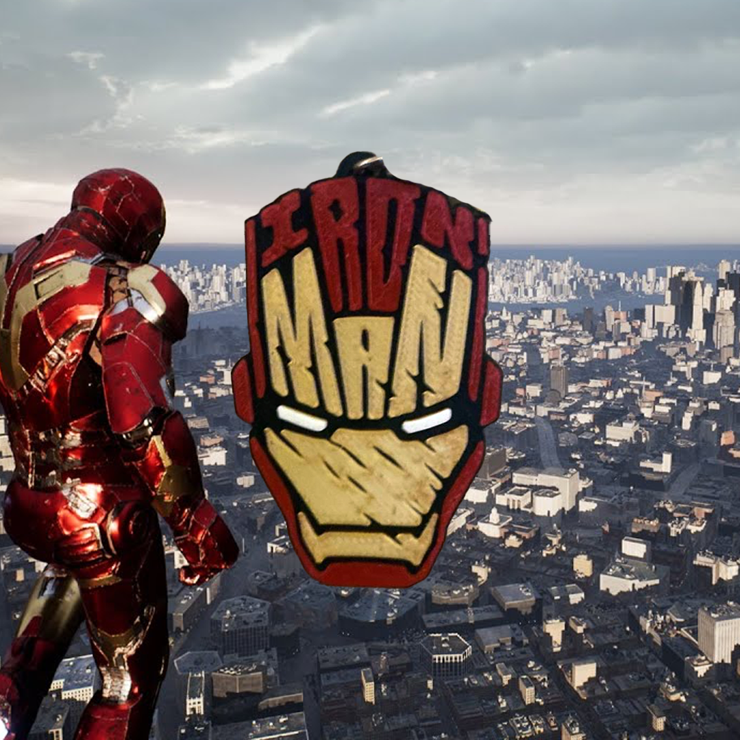 Ironman 3D Printed Keychain