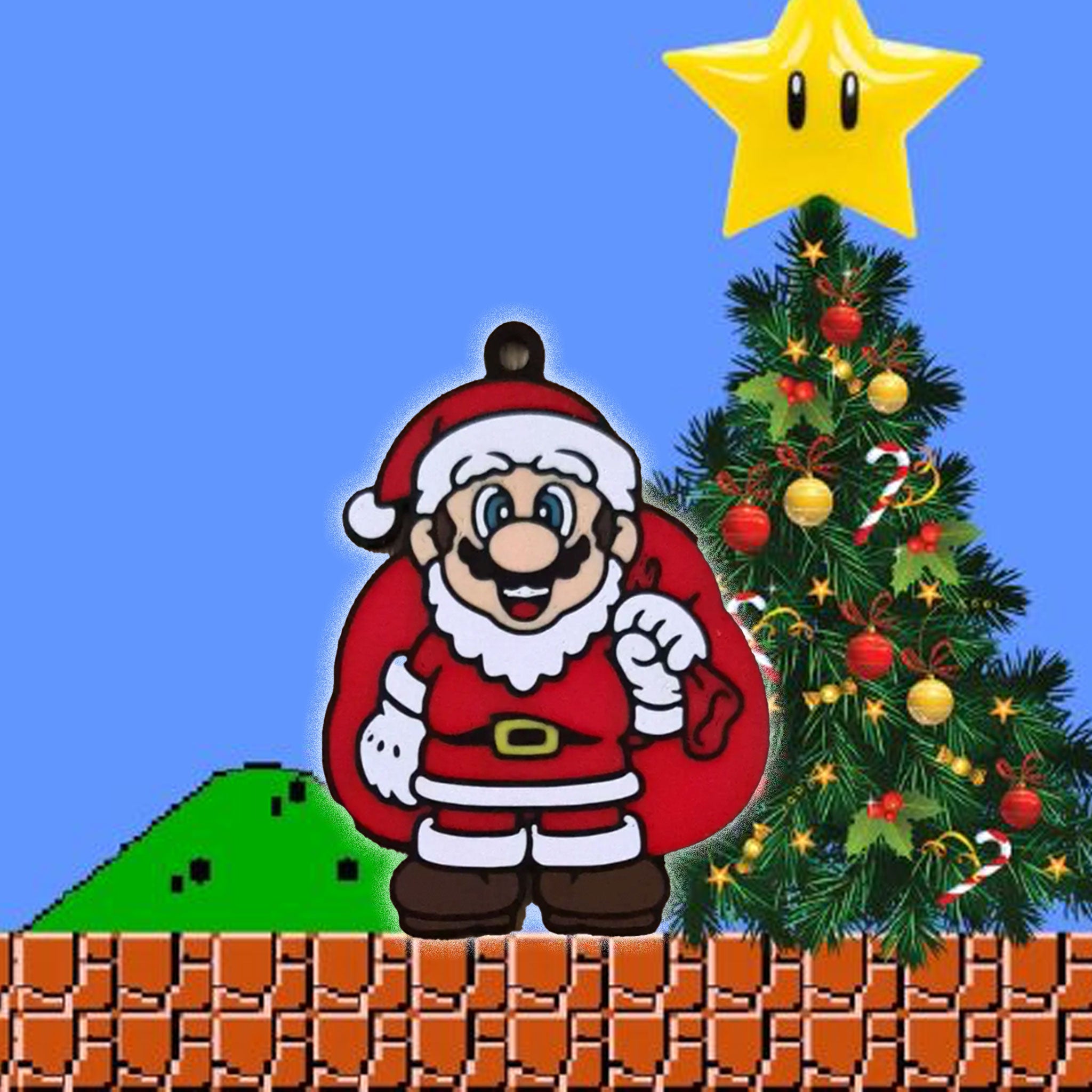3D Printed Super Mario Ornament – Level Up Your Christmas Tree!