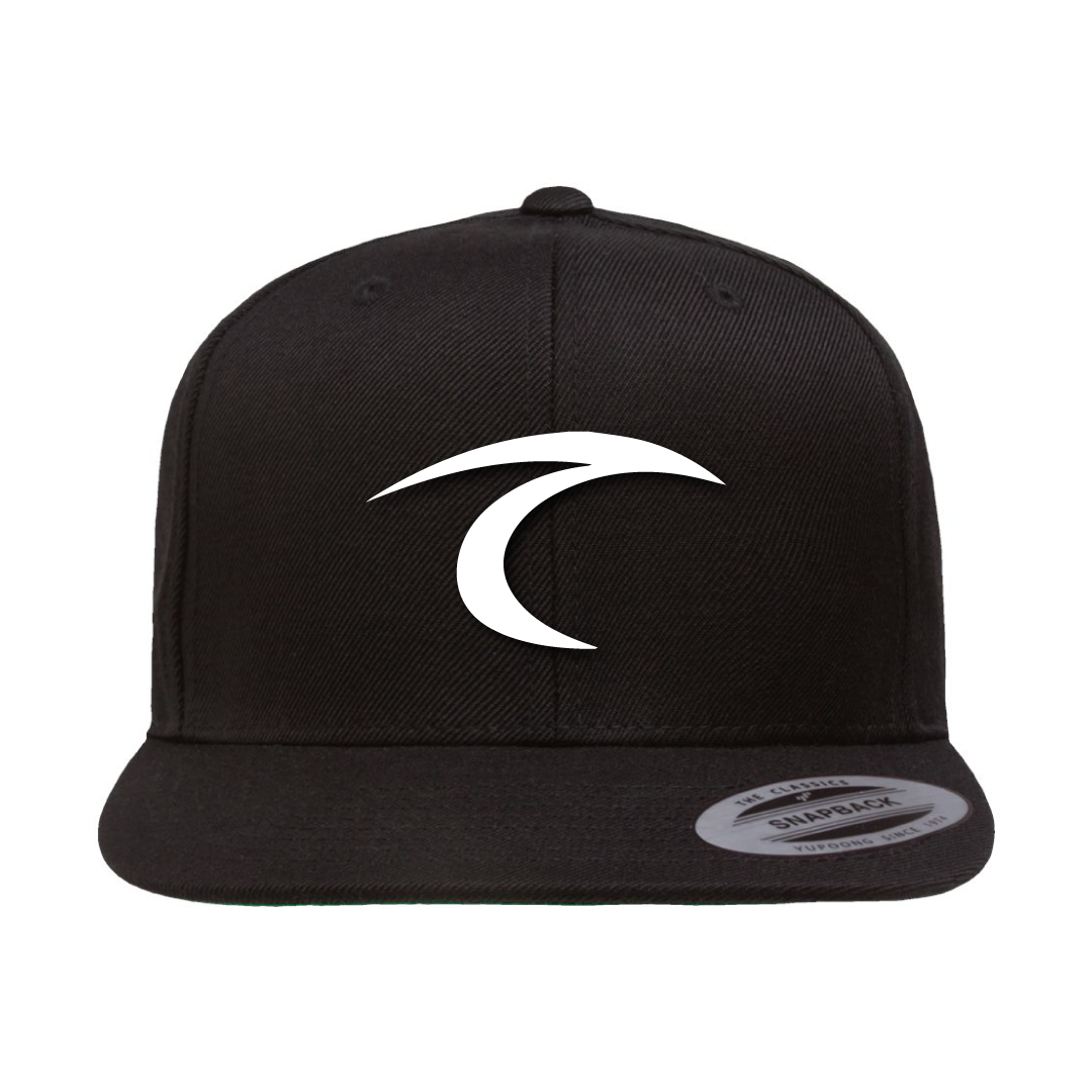 SURF Snapback White On Black Hat